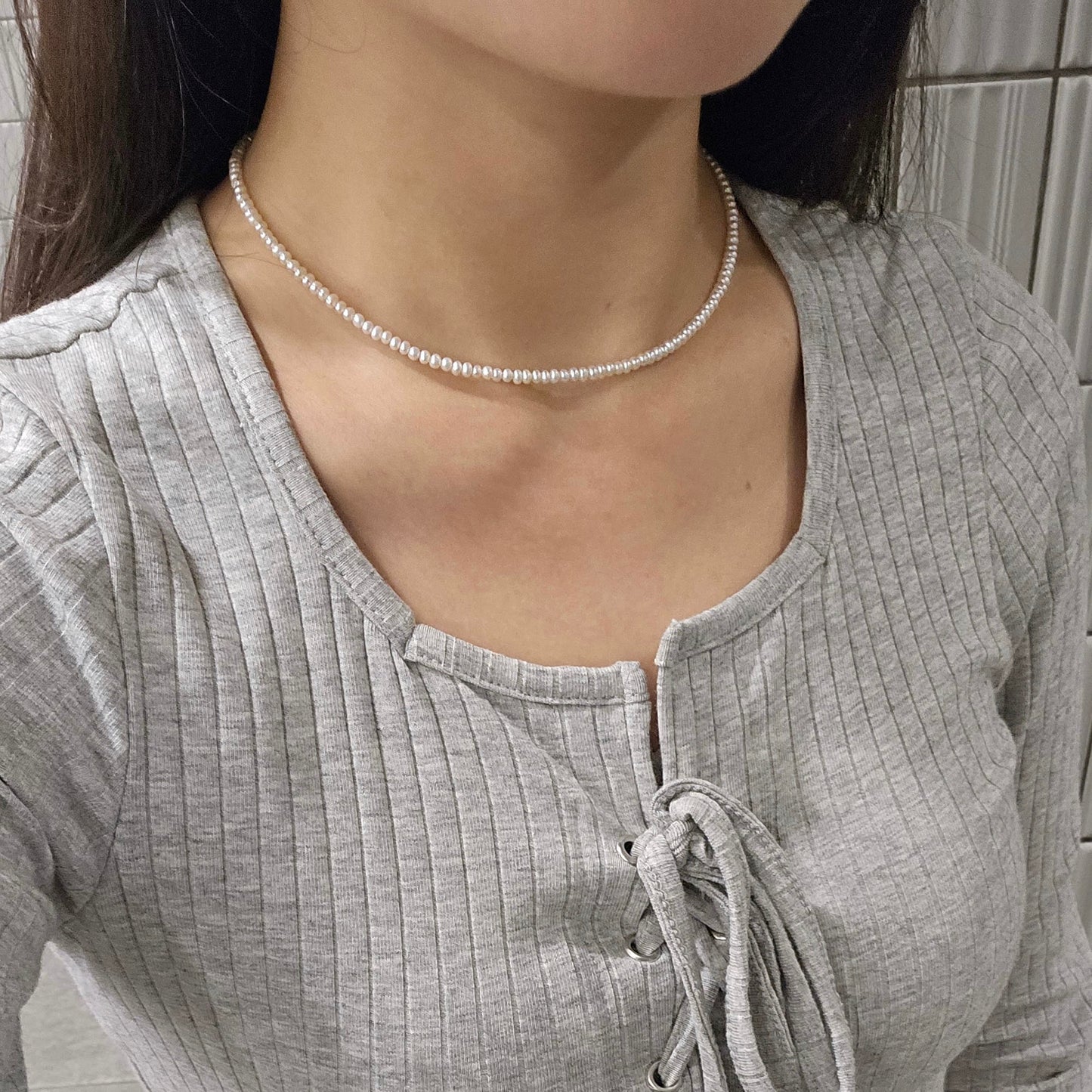 3mm Pearl Necklace