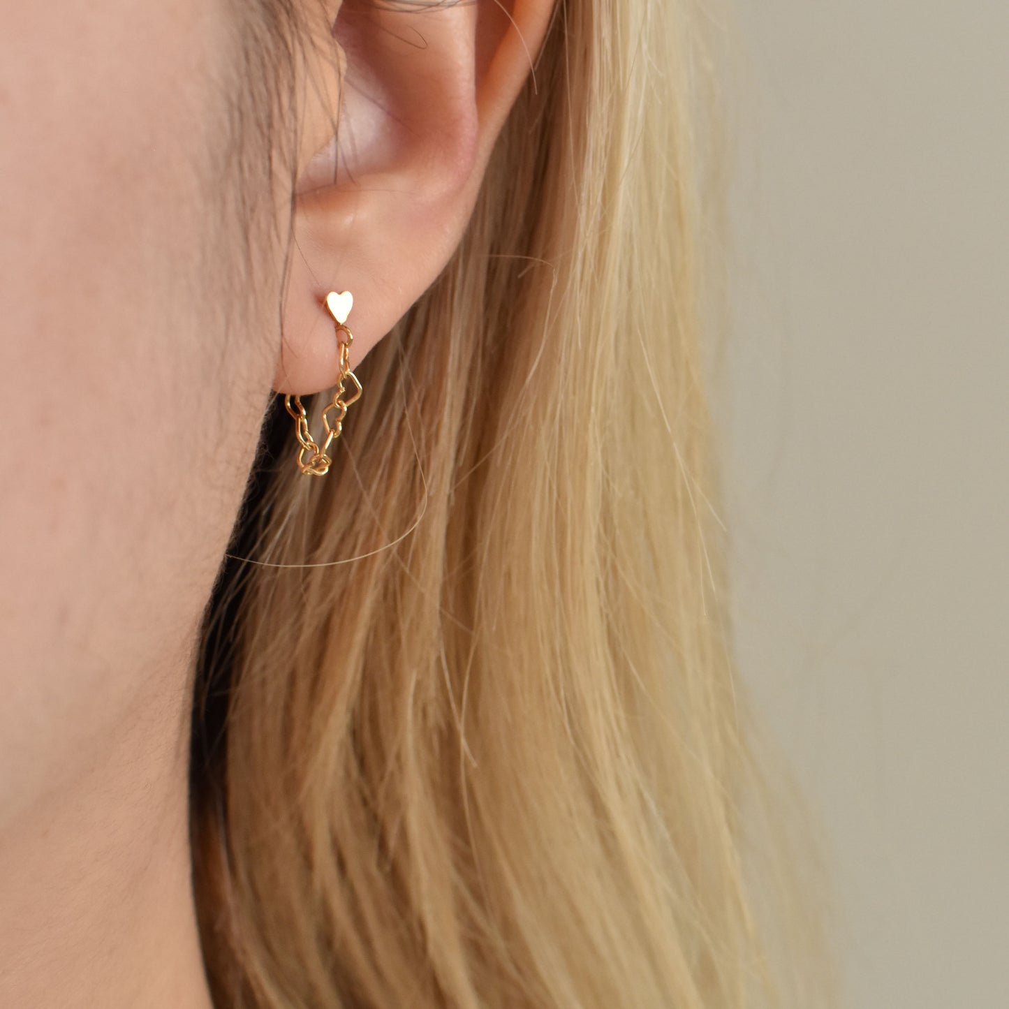 Heart Chain Earrings