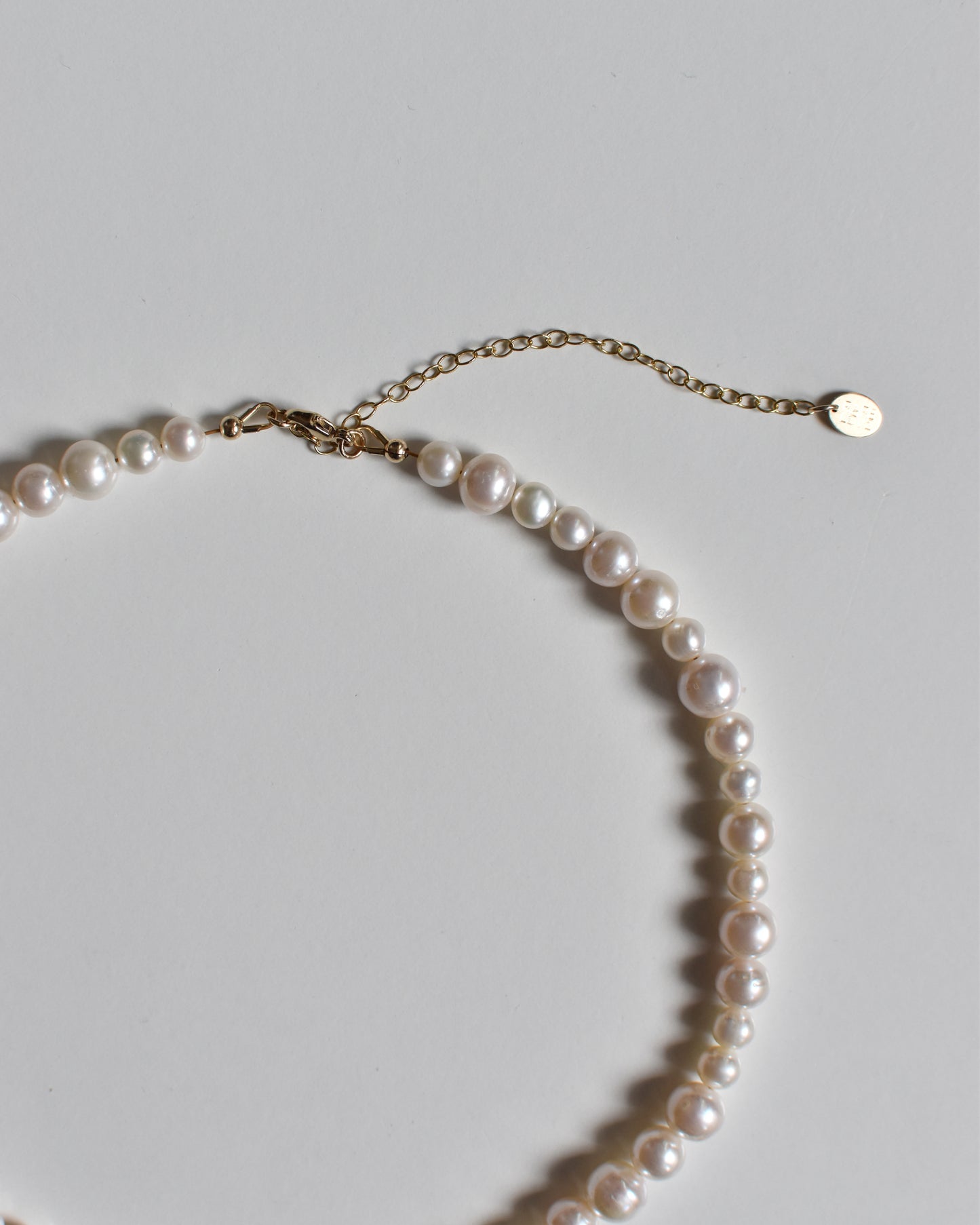 Mixed Size Pearl Necklace