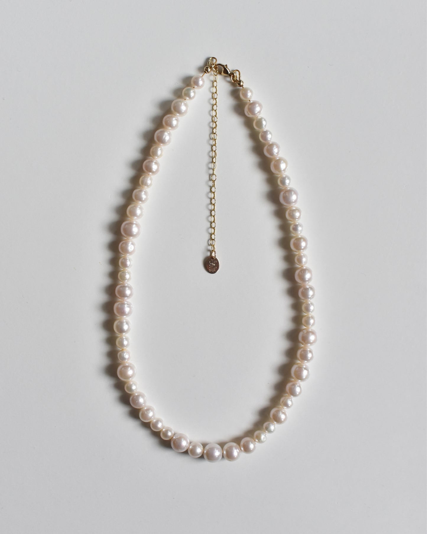 Mixed Size Pearl Necklace