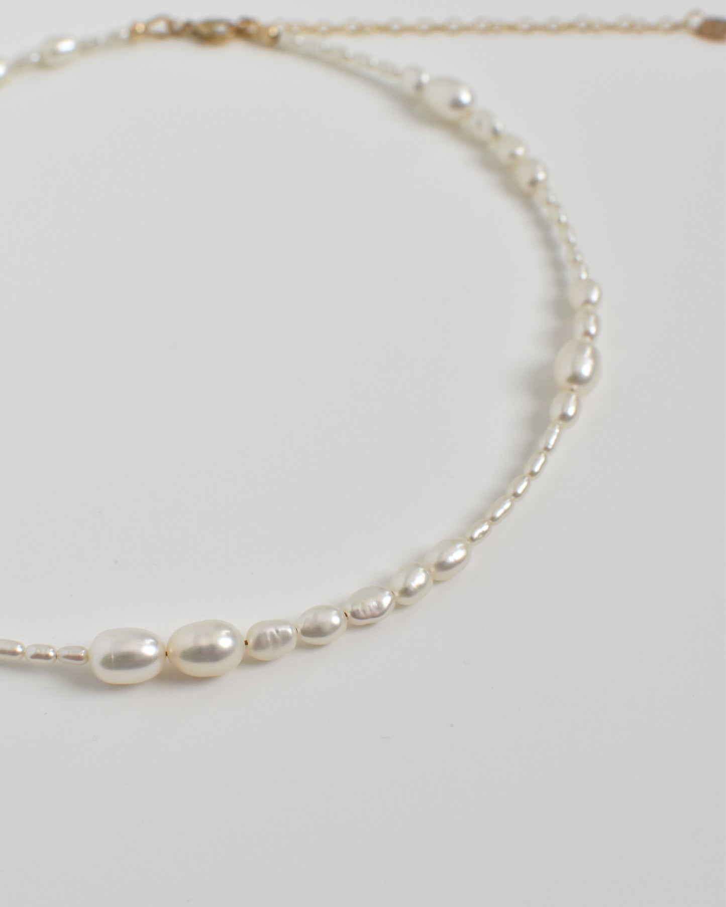 Irregular Rice Pearl Necklace