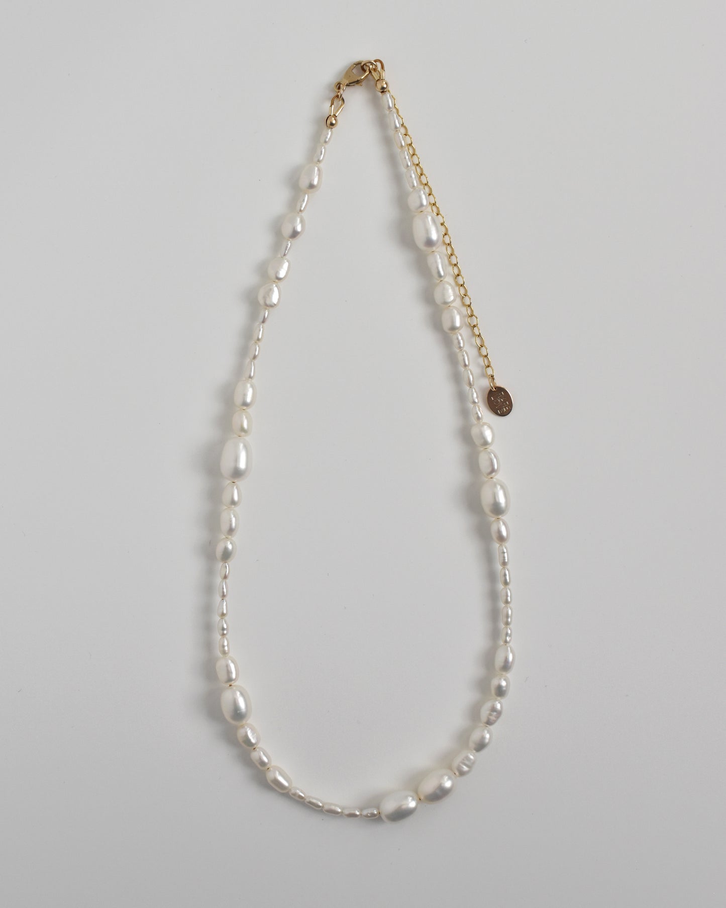 Irregular Rice Pearl Necklace