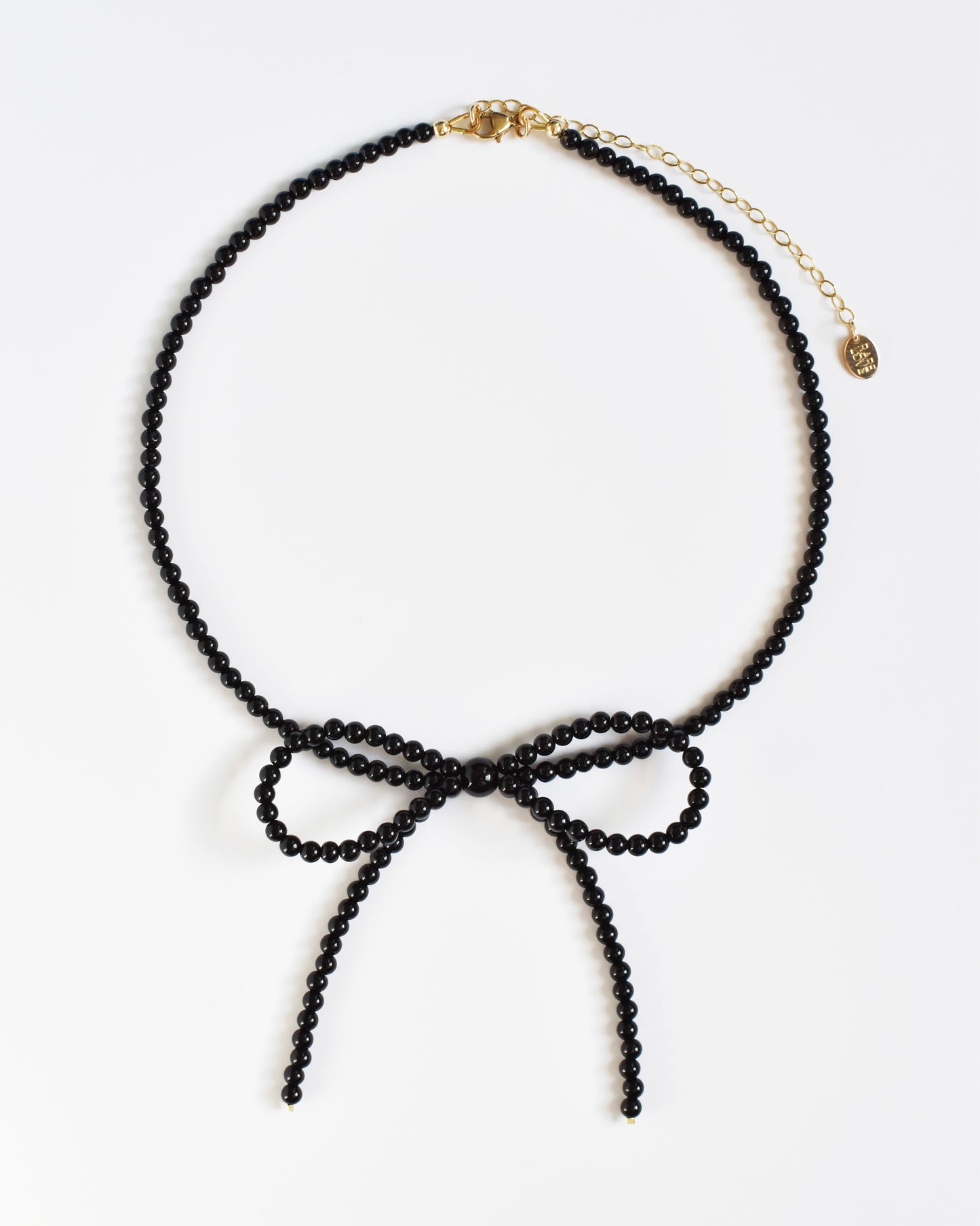 Onyx Bow Necklace
