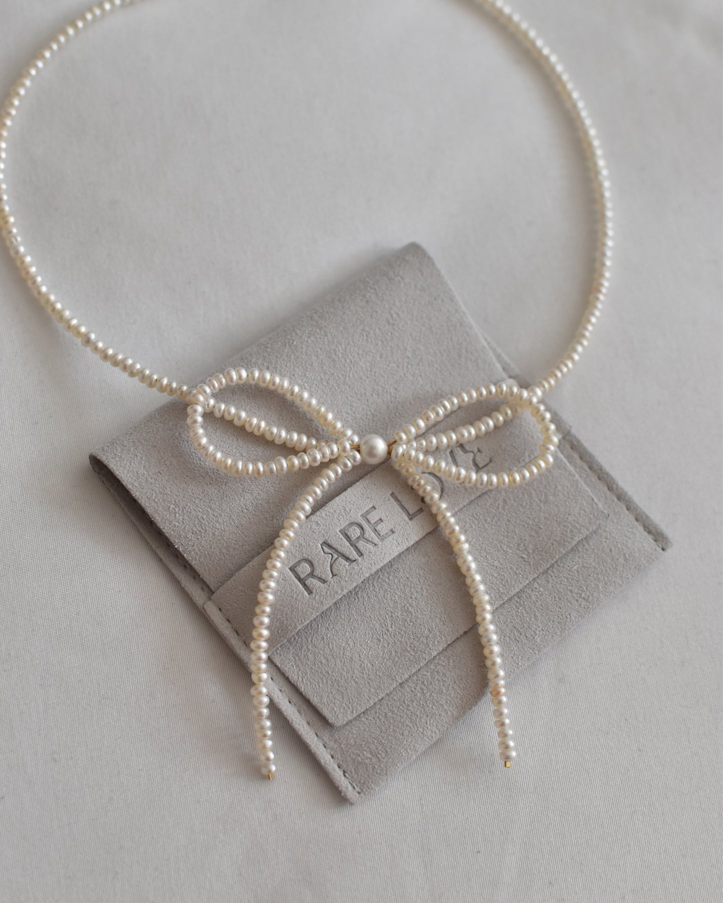 Pearl Bow Necklace