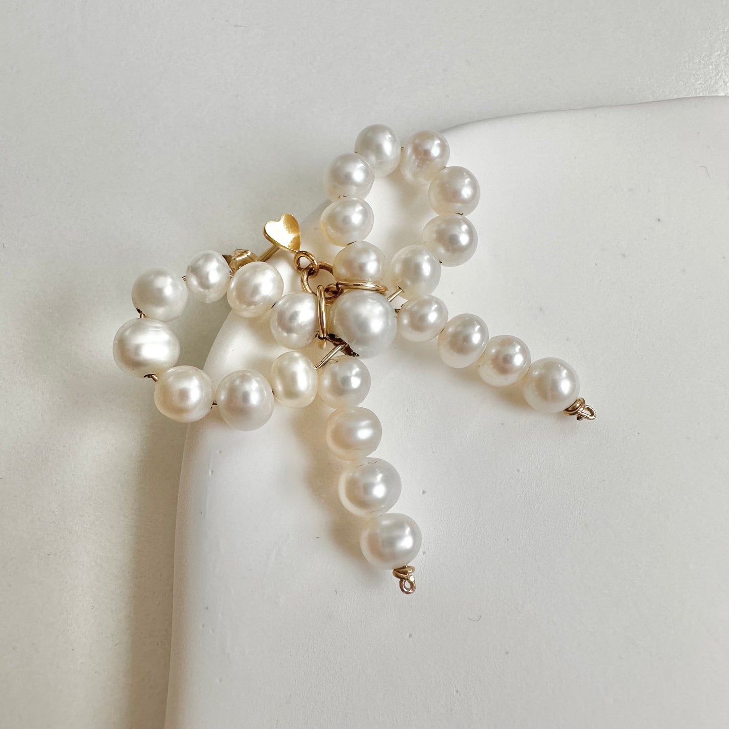 Pearl Bow Earrings